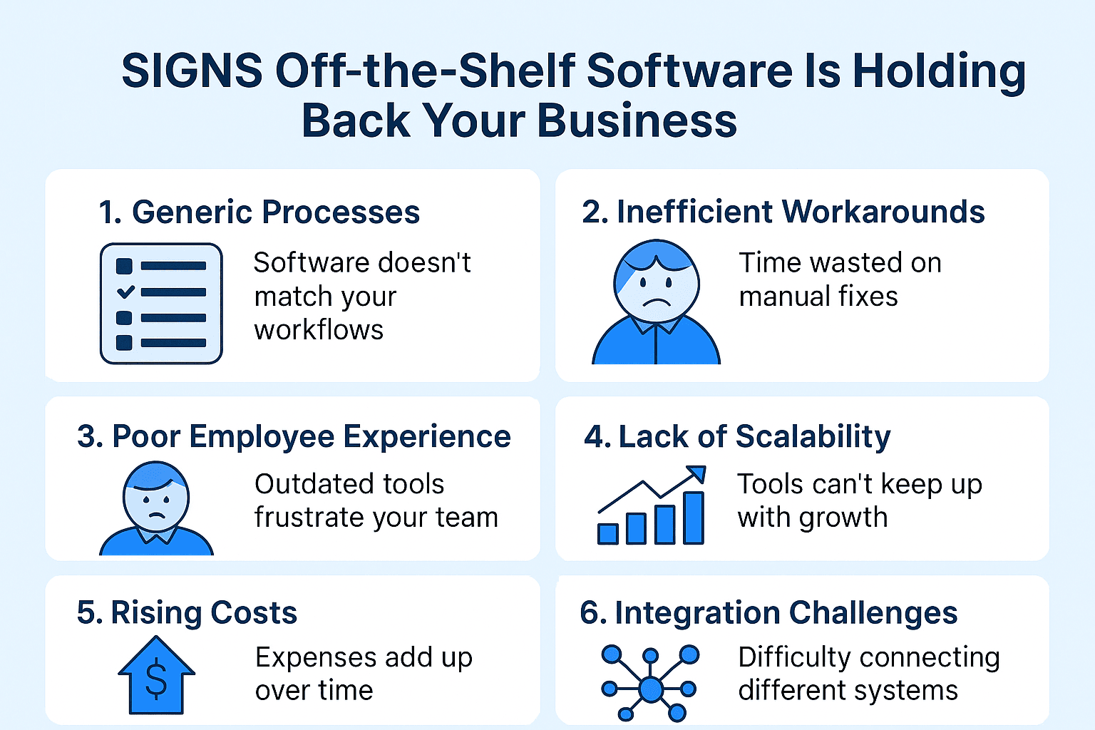 7 Reasons to ditch off-the-shelf software